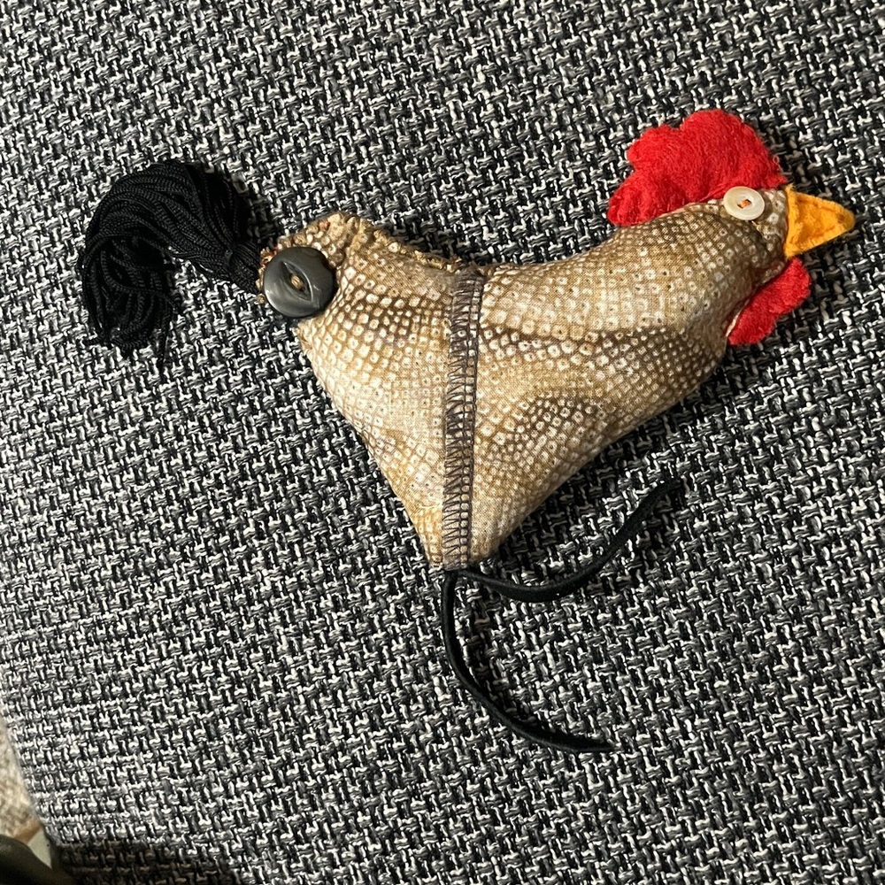 New Handmade Rustic Rooster Sachet Lavender & Rice Filled - Picture 2 of 2